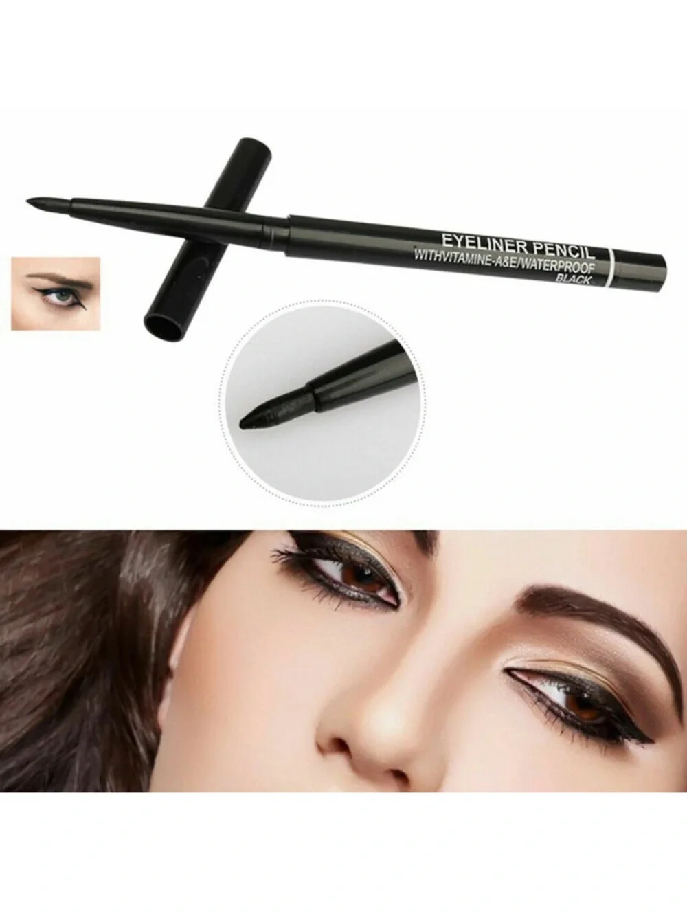 MKNK Silky Waterproof Eyeliner - Black (Set of 3)